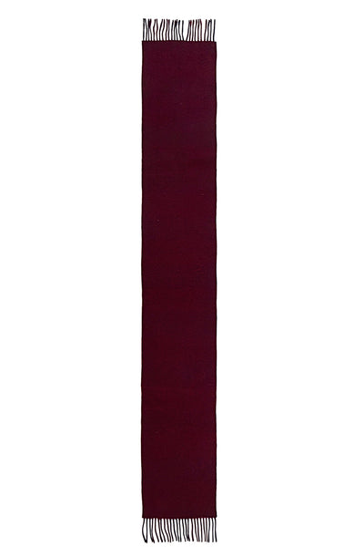 Lucchi Italy Reversible Scarf Lindsay Burgundy 100% Pure Lambswool