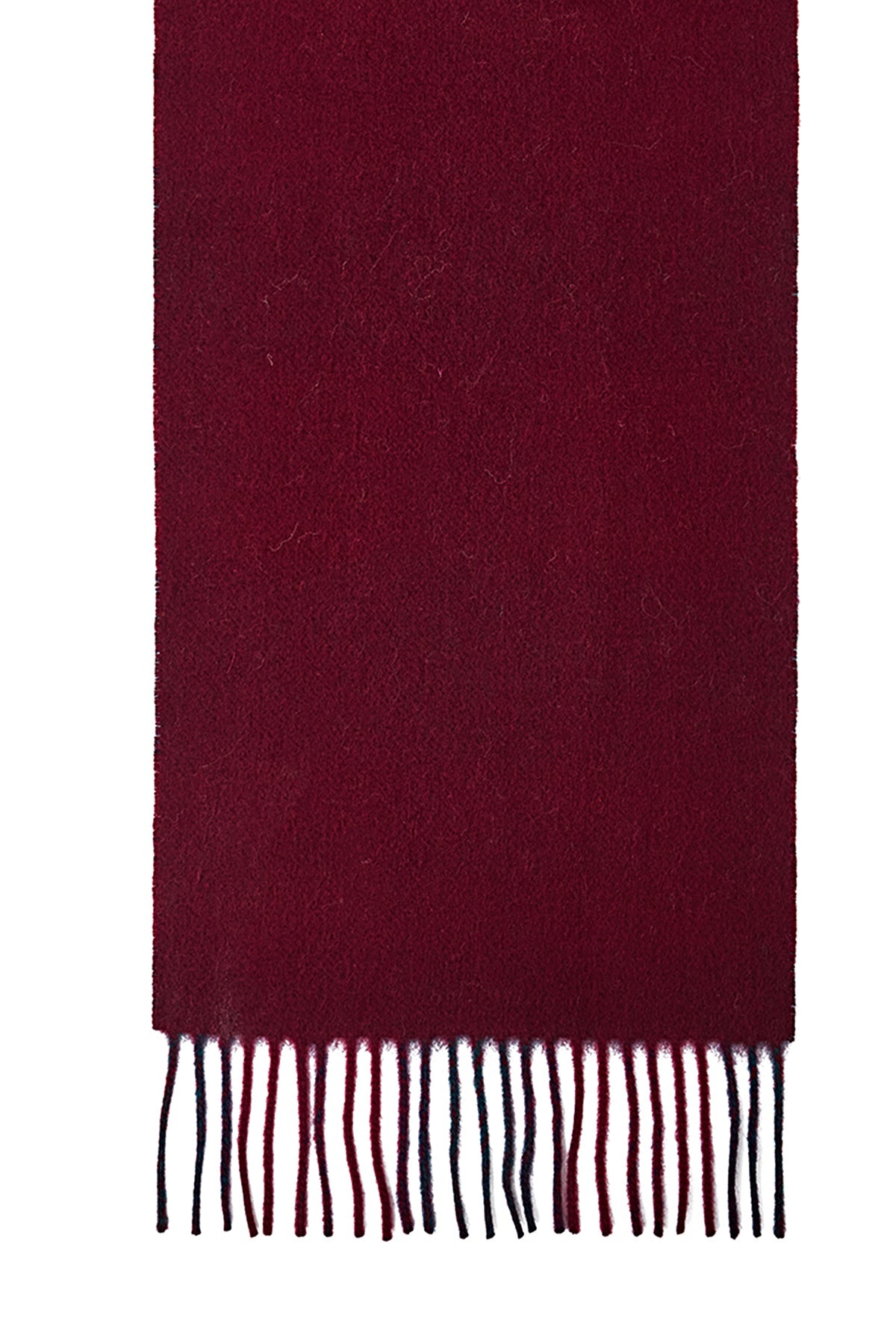 Lucchi Italy Reversible Scarf Lindsay Burgundy 100% Pure Lambswool