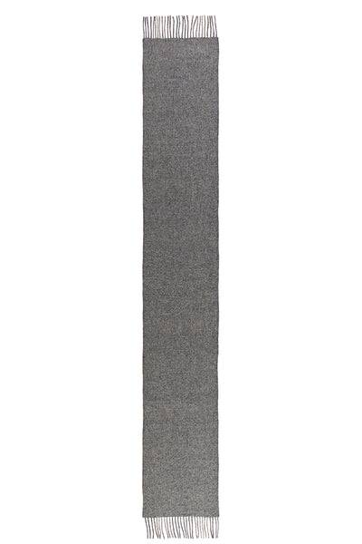 Lucchi Italy Reversible Scarf MacKellar Dark Grey 100% Pure Lambswool