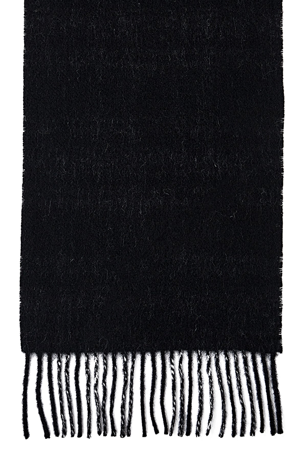Lucchi Italy Reversible Scarf Menzies Black 100% Pure Lambswool
