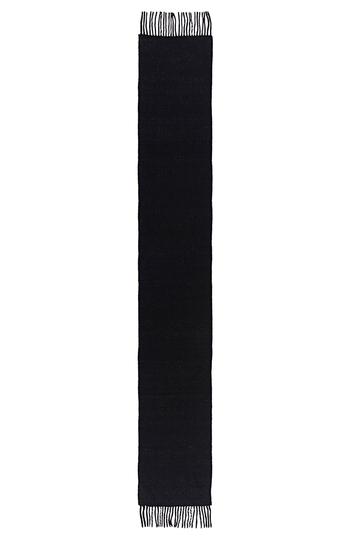 Lucchi Italy Reversible Scarf Menzies Black 100% Pure Lambswool