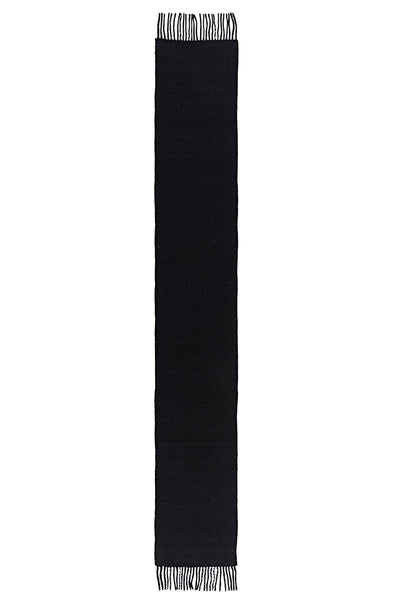 Lucchi Italy Reversible Scarf Menzies Black 100% Pure Lambswool