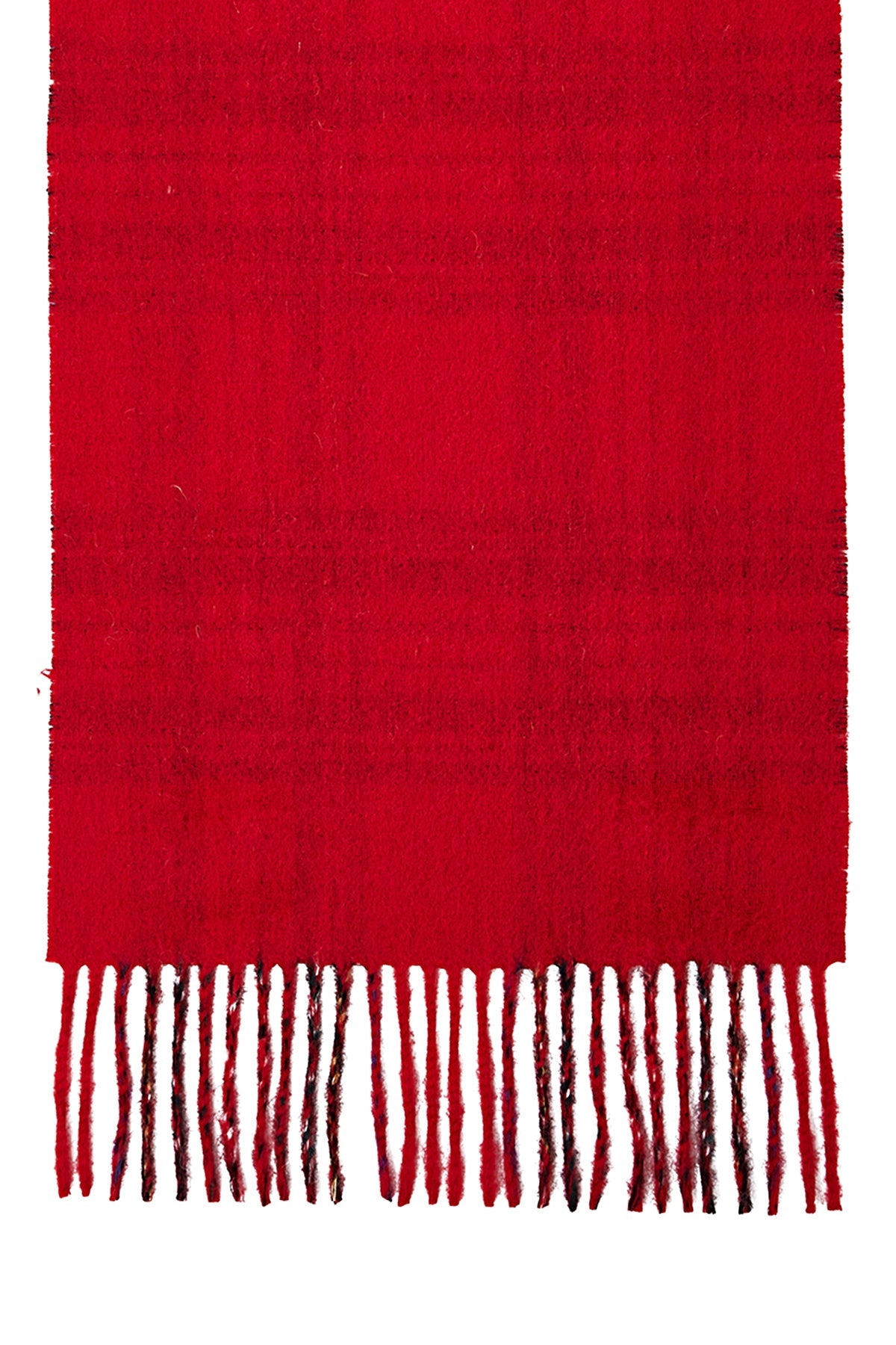 Lucchi Italy Reversible Scarf Royal Stewart Red 100% Pure Lambswool