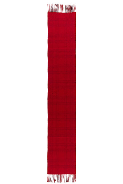 Lucchi Italy Reversible Scarf Royal Stewart Red 100% Pure Lambswool