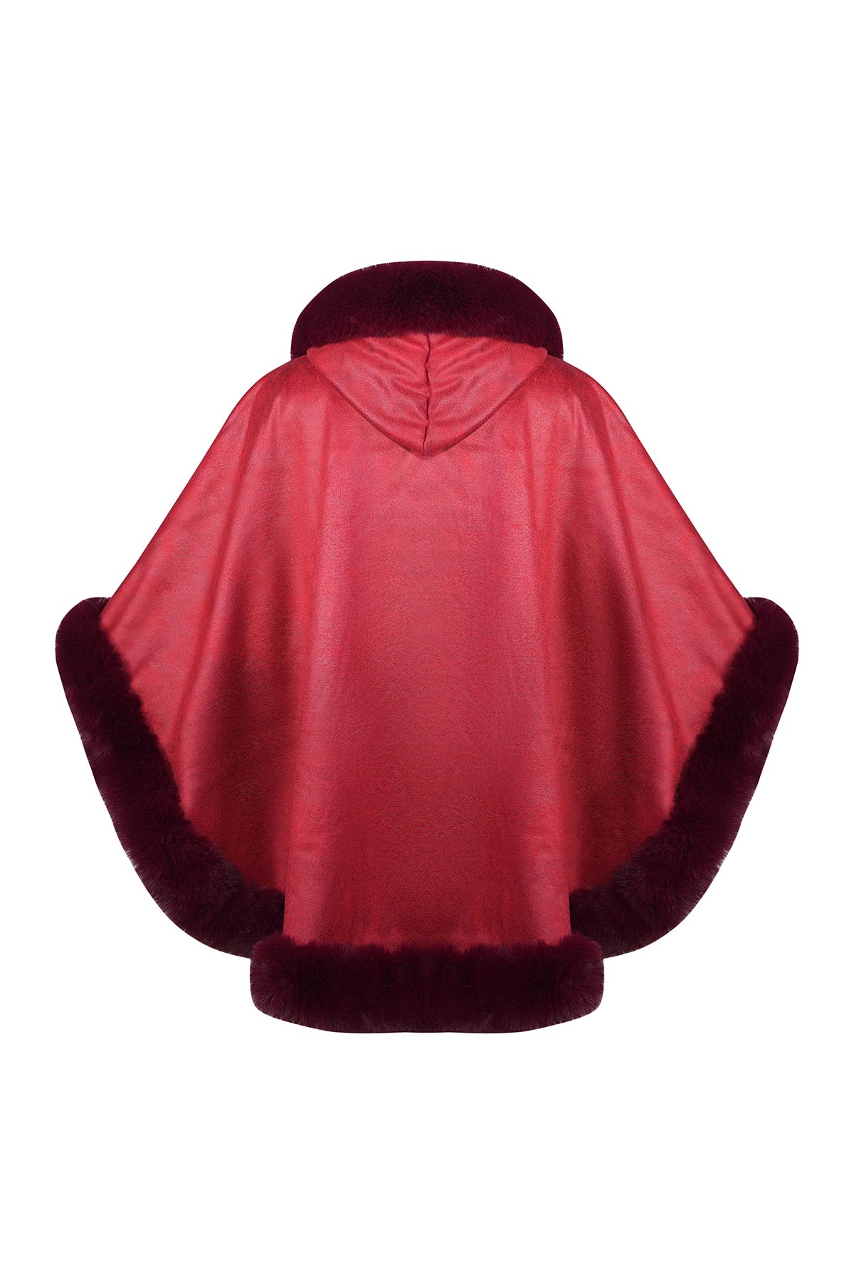 Lucchi Italy Women's Hooded Cape - Red