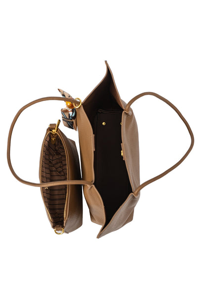 Lucchi Italy Women's Handbag Design - Dark Brown