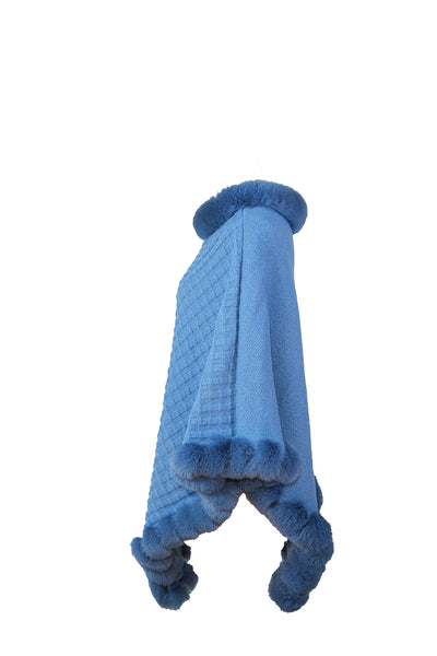 Lucchi Italy Women's Poncho - Blue