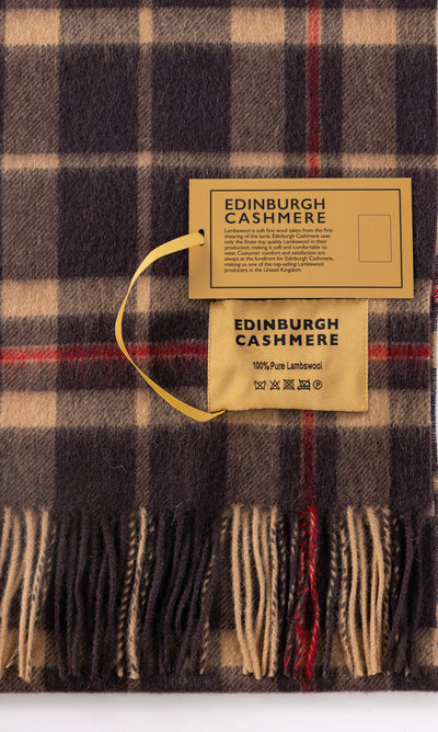 100% Pure Lambswool Scarf Thomson Black