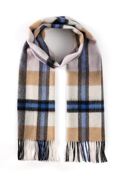 100% Pure Lambswool Scarf DC Camel/Cream