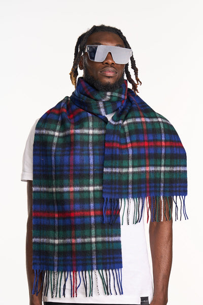 Lucchi Italy Scarf MacKenzie Tartan 100% Pure Lambs wool Scottish Design