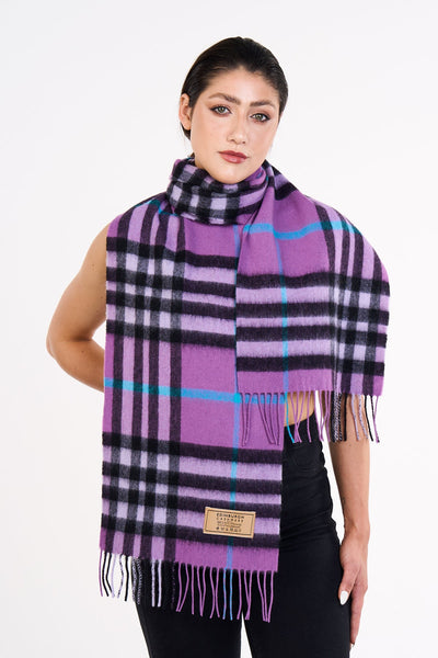Lucchi Italy Cashmere Designer Scarf Iconic DC Classic