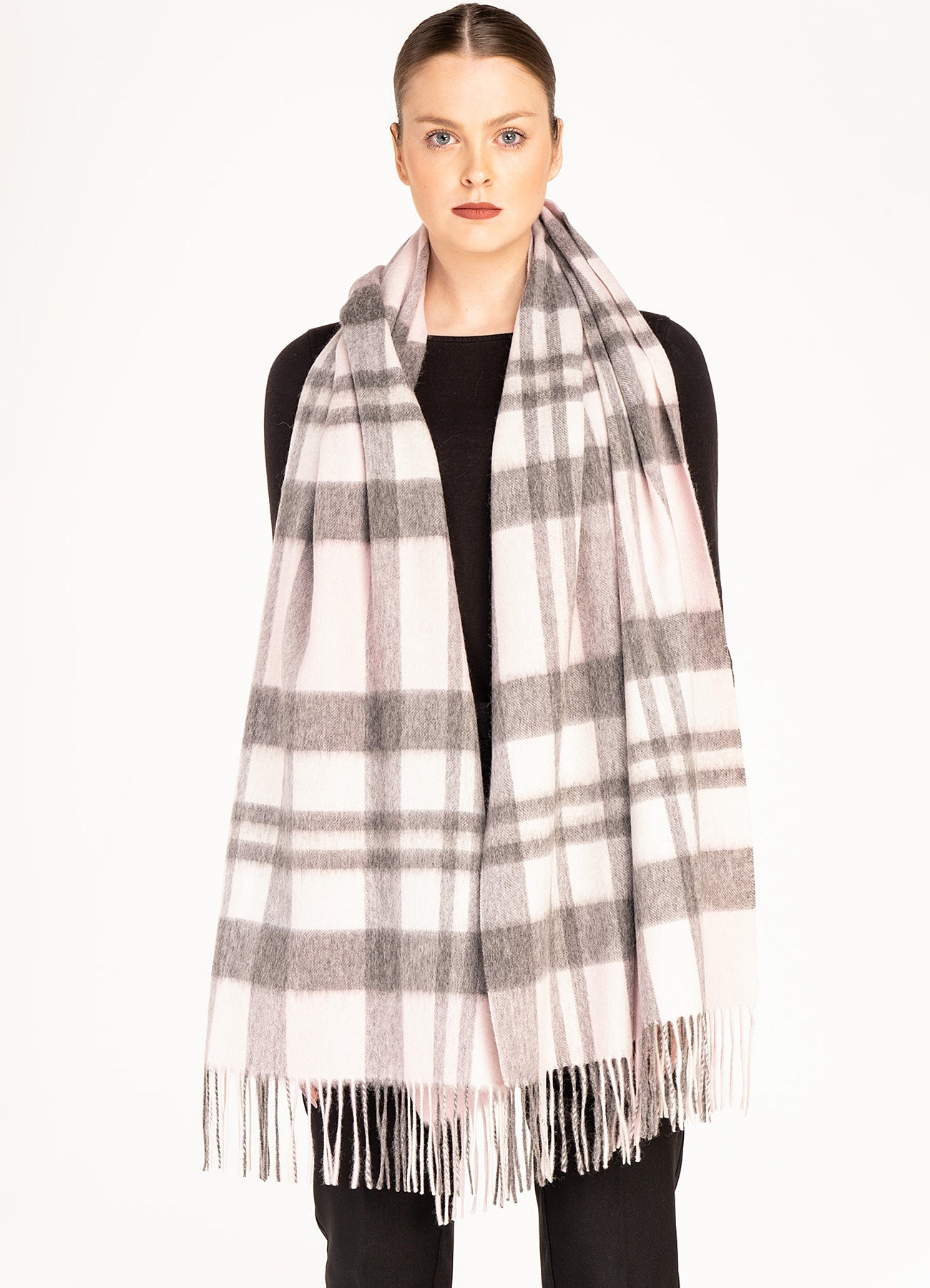Lucchi Italy DC Pink Stole 100% Pure Lambswool