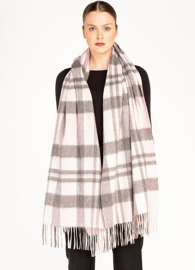 Lucchi Italy DC Pink Stole 100% Pure Lambswool