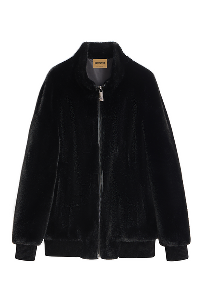 Lucchi Italy Men's Fur Jacket - Black