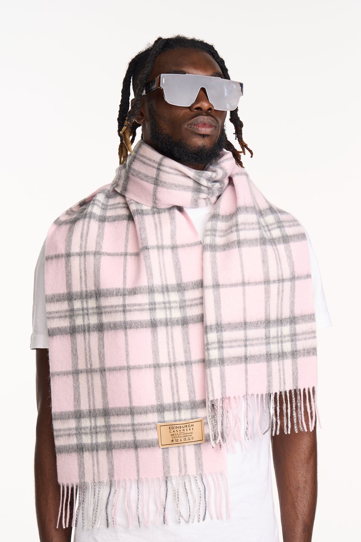 Lucchi Italy 100% Pure Cashmere Scarf Thomson Pink - Small Size