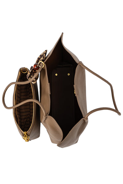 Lucchi Italy Women's Handbag Design - Chocolate Style 3