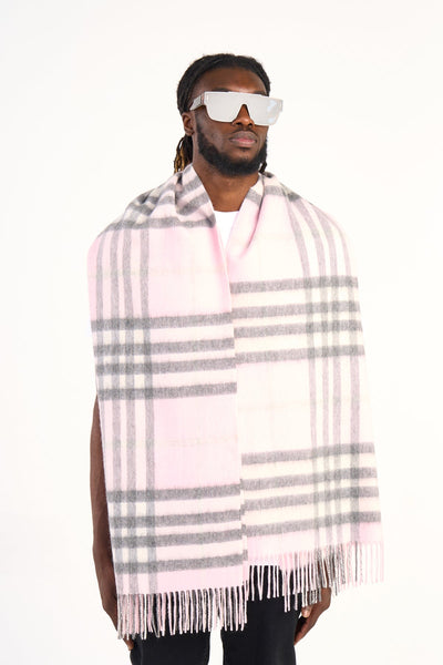 Lucchi Italy Cashmere Scarf DC Classic Pink Oversized Wrap