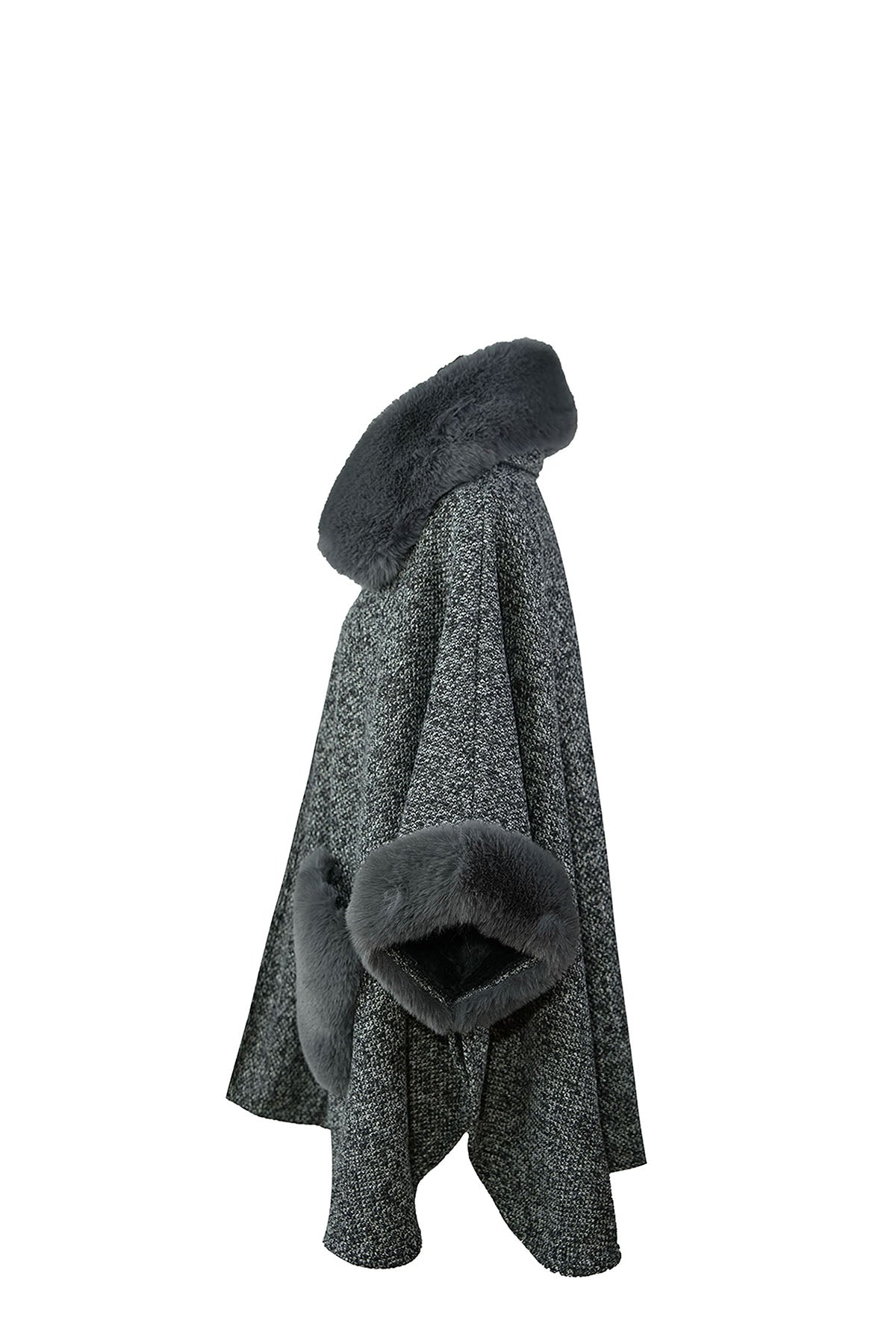 Lucchi Italy Women's Cape - Dark Grey
