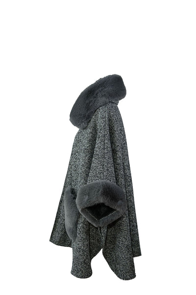 Lucchi Italy Women's Cape - Dark Grey