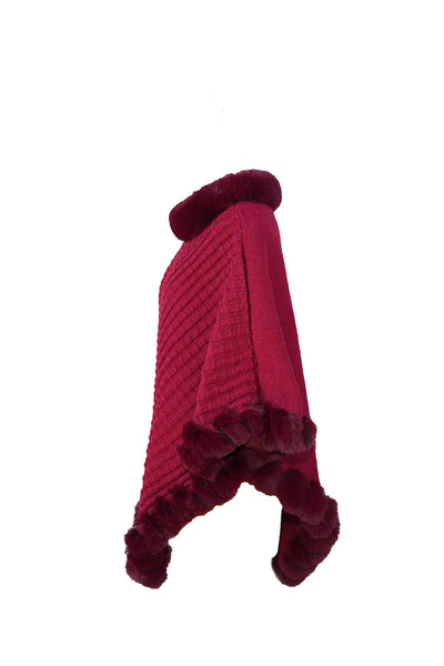 Lucchi Italy Women's Poncho - Pink