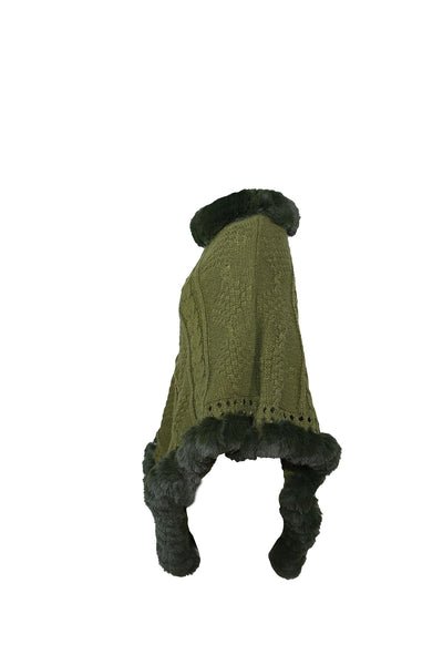 Lucchi Italy Women's Poncho - Green
