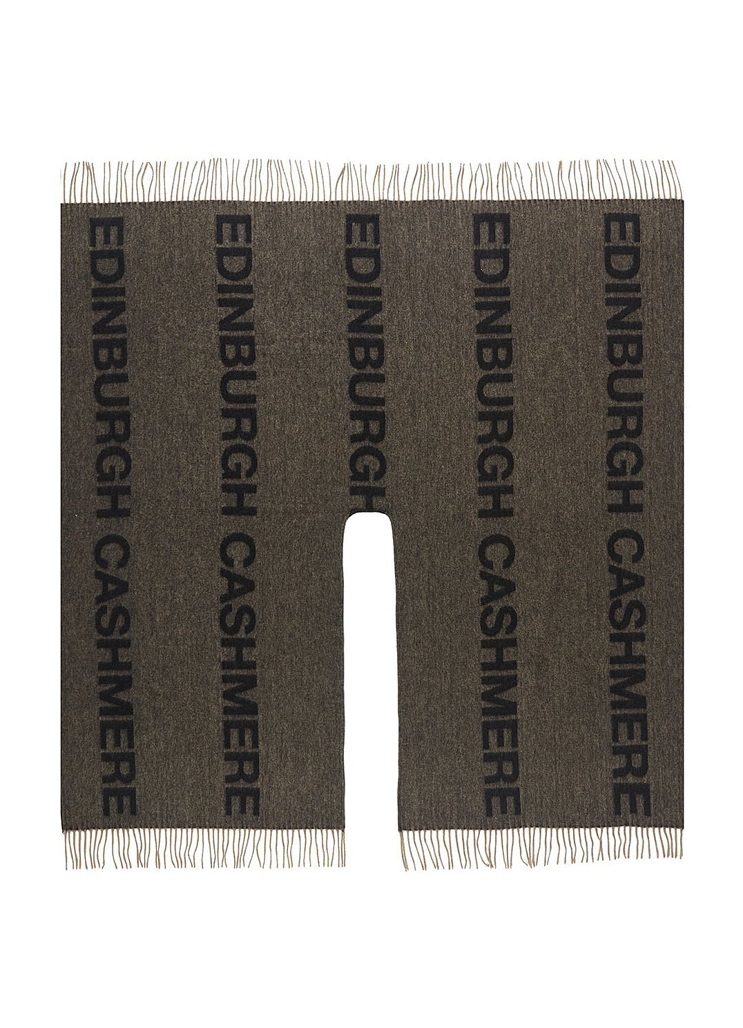 Lucchi Italy Cape Edinburgh Charcoal Poncho 100% Pure Lambswool