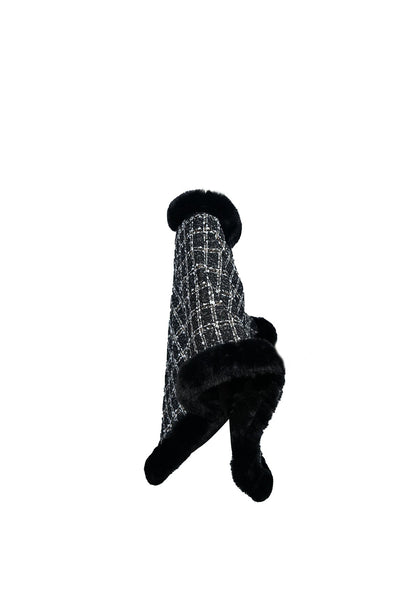 Lucchi Italy Women's Poncho - Black/White