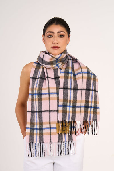 Lucchi Italy Luxury Scarf EC Check Exclusive Iconic Design