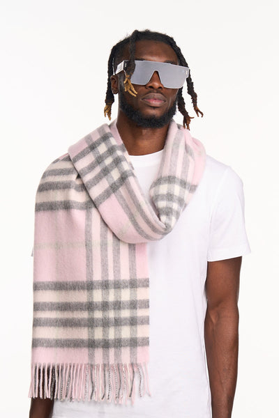 Lucchi Italy Cashmere Scarf DC Classic Pink Oversized Wrap