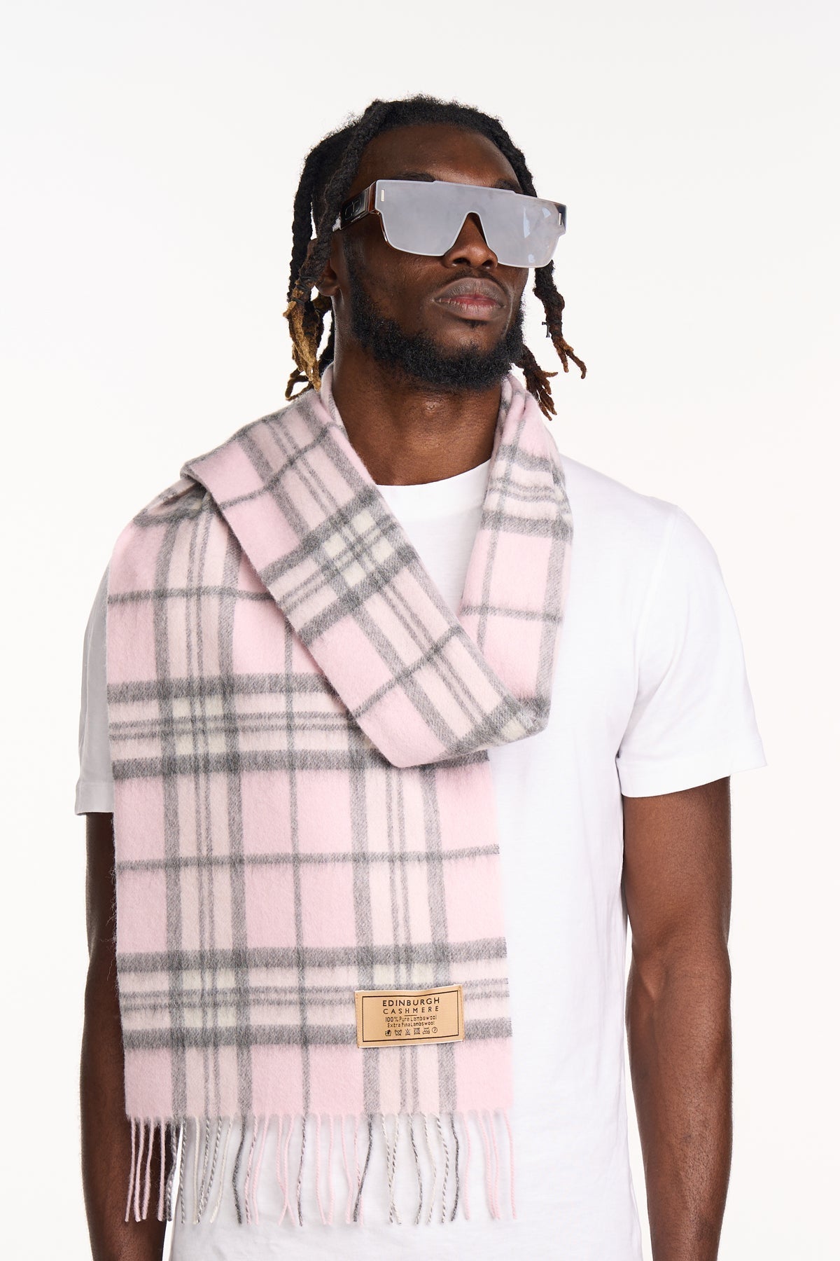 Lucchi Italy 100% Pure Cashmere Scarf Thomson Pink - Small Size