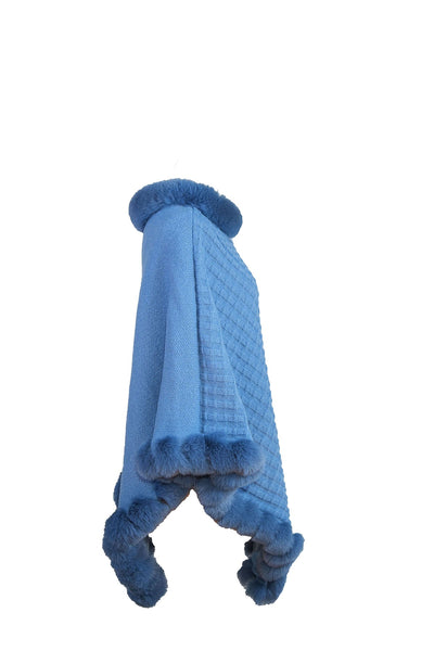 Lucchi Italy Women's Poncho - Blue