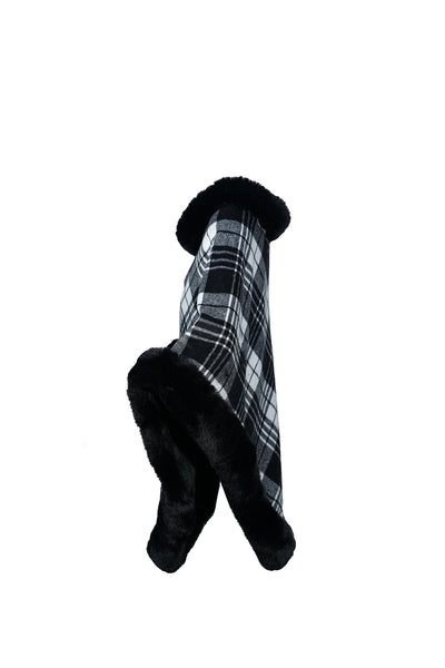 Lucchi Italy Women's Poncho - Black/White