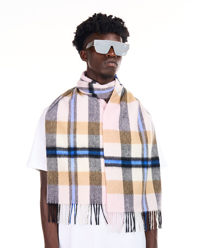 100% Pure Lambswool Scarf DC Camel/Cream