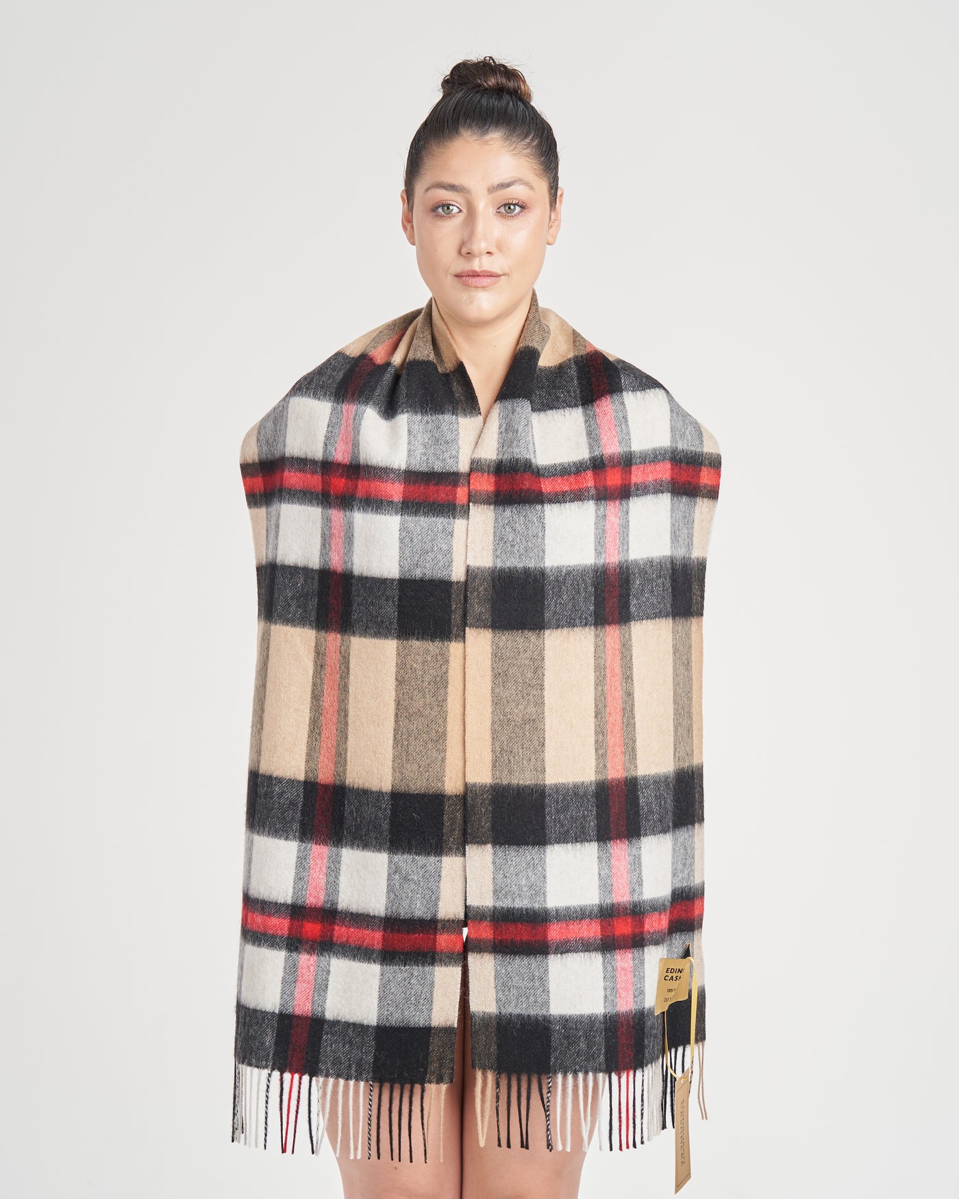 100% Pure Lambswool Scarf DC Scott Camel