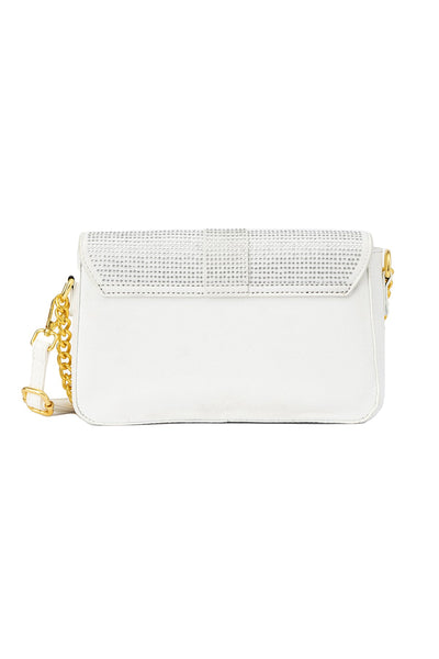 Lucchi Italy Women's Handbag Design - Crystal White