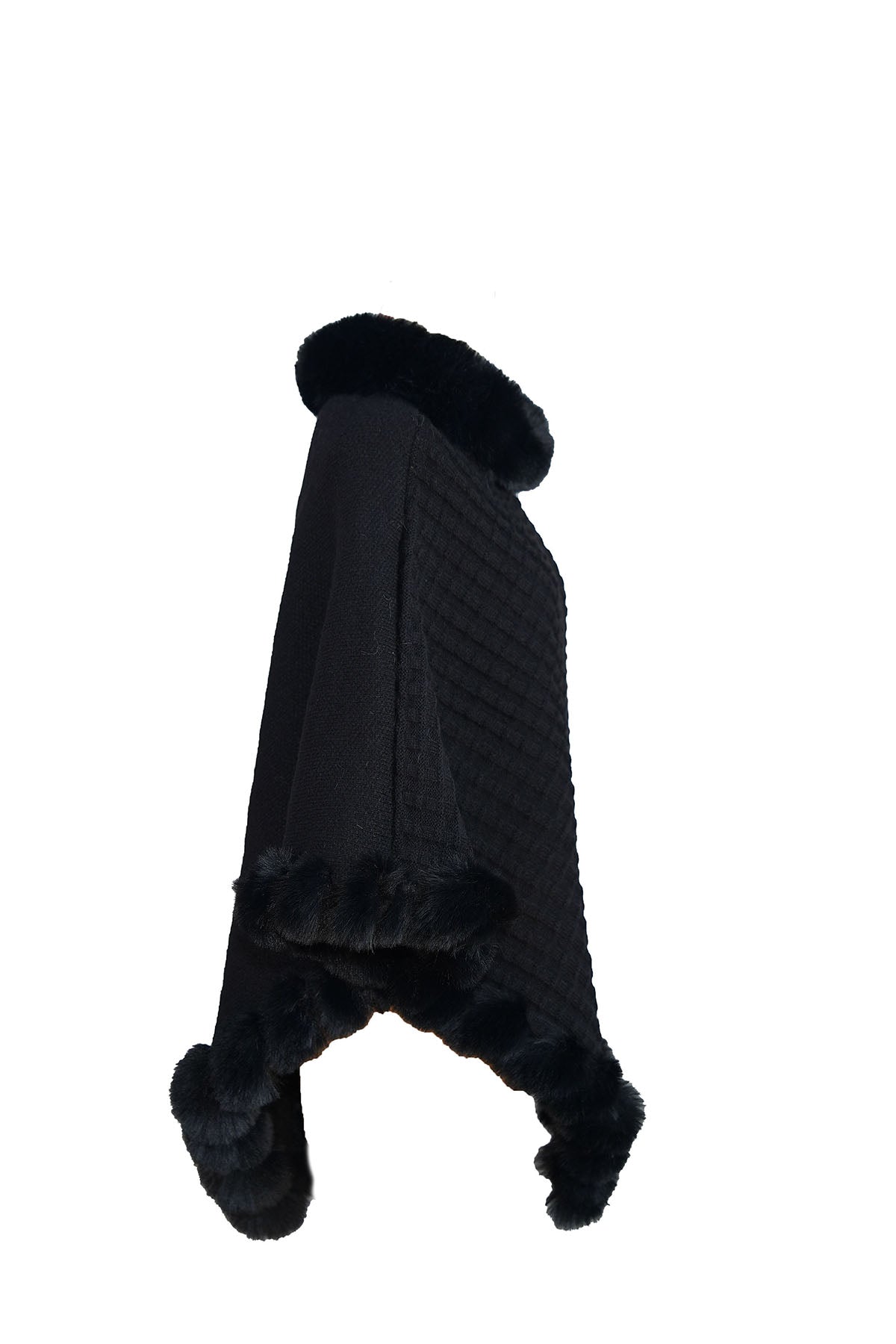 Lucchi Italy Women's Poncho - Black