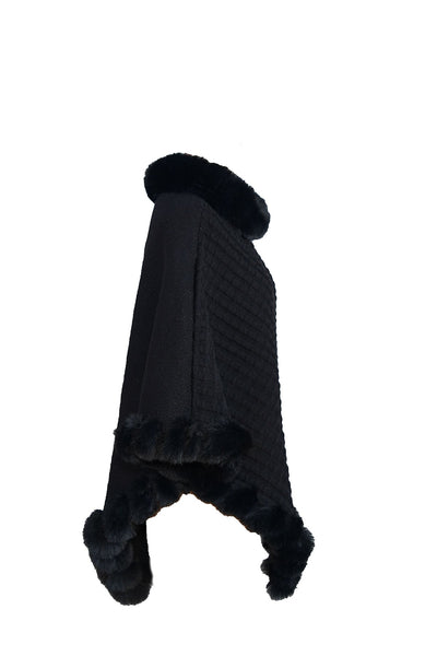 Lucchi Italy Women's Poncho - Black