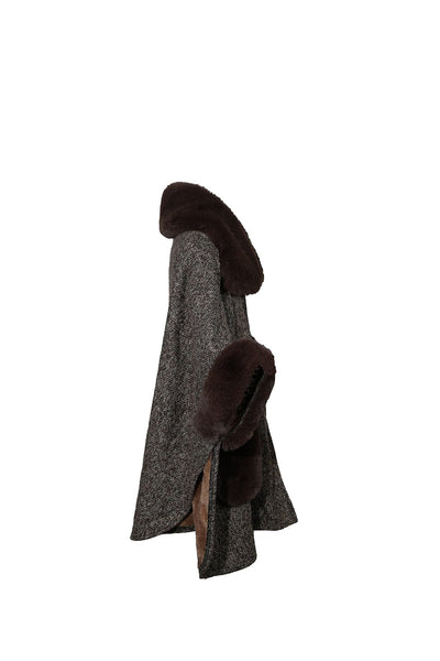 Lucchi Italy Women's Cape - Brown
