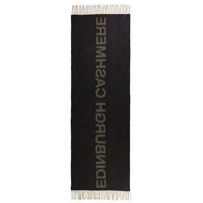 Lucchi Italy Edinburgh Charcoal Stole 100% Pure Lambswool