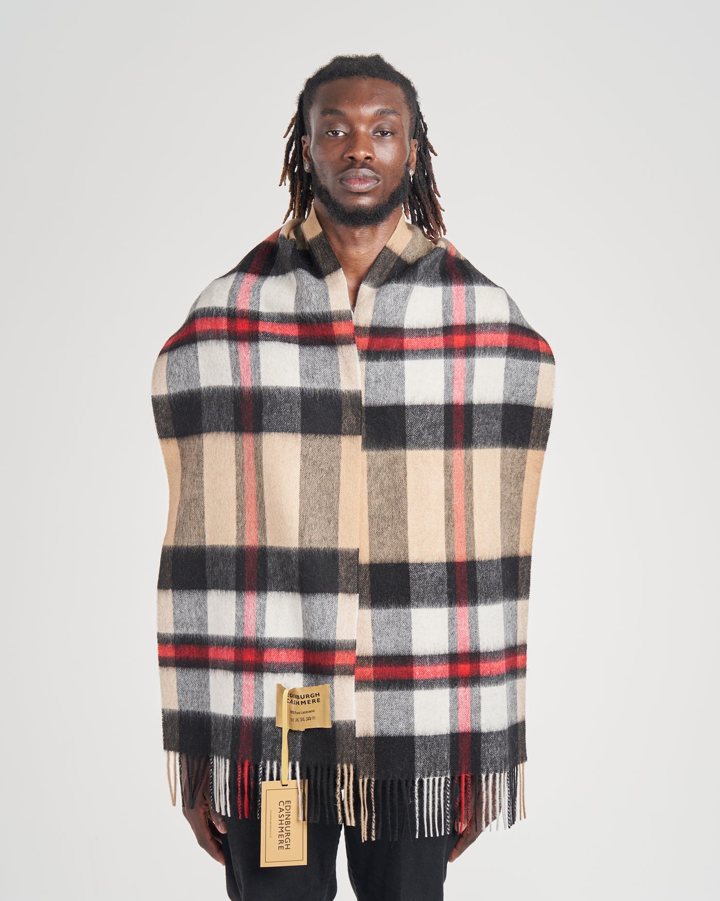 100% Pure Lambswool Scarf DC Scott Camel