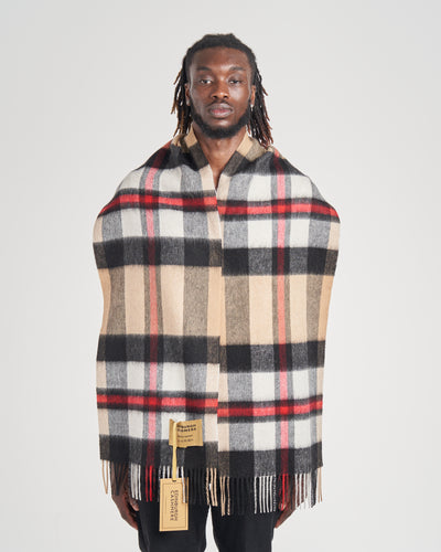 100% Pure Lambswool Scarf DC Scott Camel