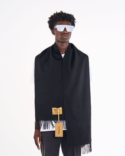 100% Pure Cashmere Scarf Black