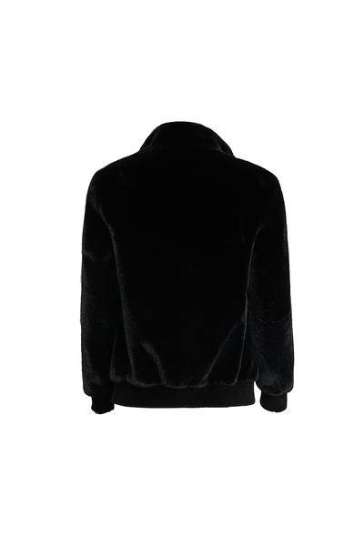Lucchi Italy Men's Fur Jacket - Black