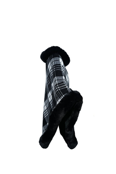 Lucchi Italy Women's Poncho - Black/White
