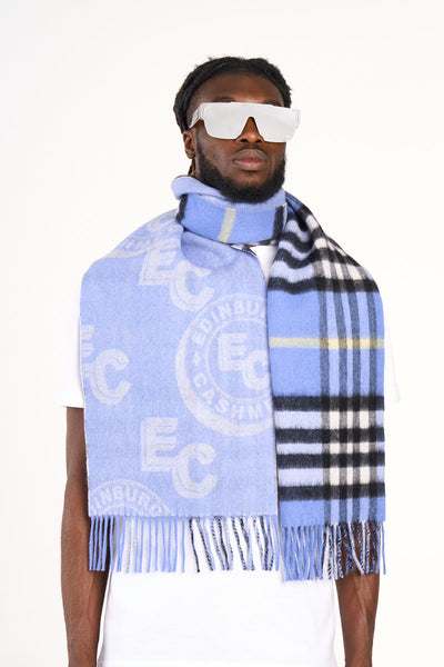 Lucchi Italy Designer Scarf Blue