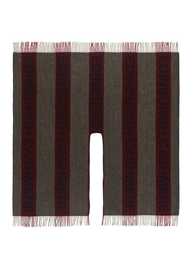 Lucchi Italy Edinburgh Red Cape 100% Pure Lambswool