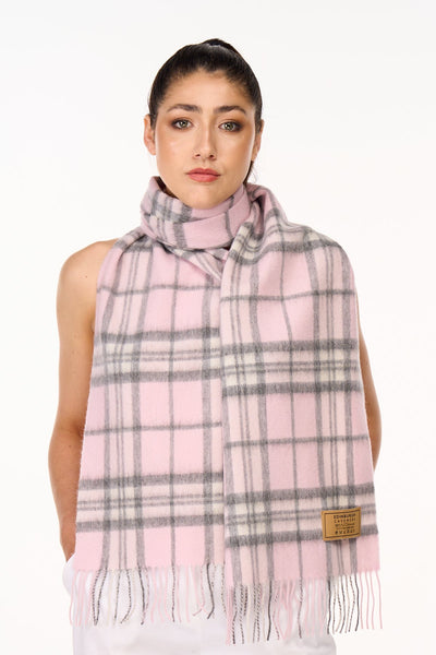 Lucchi Italy 100% Pure Cashmere Scarf Thomson Pink - Small Size