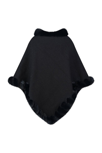 Lucchi Italy Women's Poncho - Black