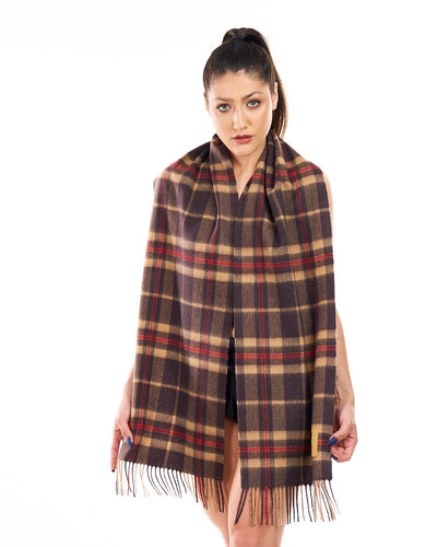 100% Pure Lambswool Scarf Thomson Black