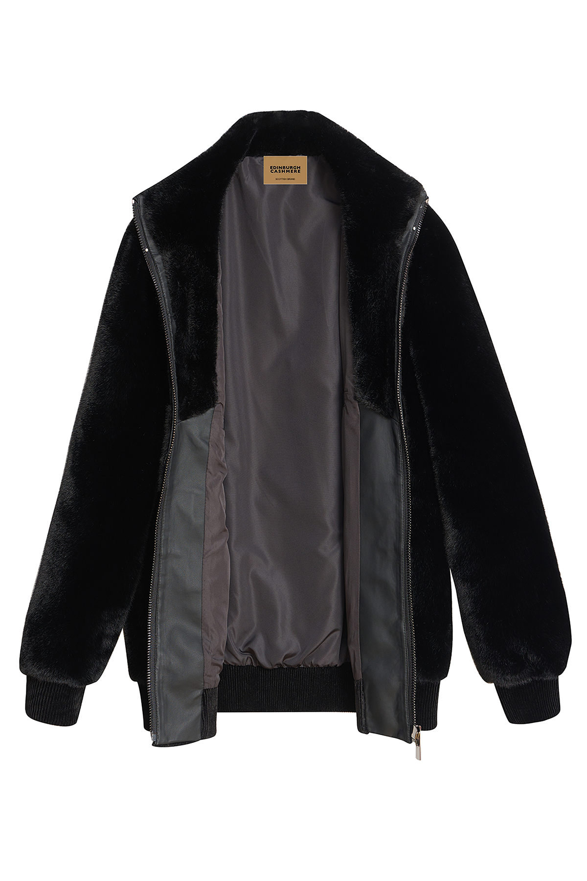 Lucchi Italy Men's Fur Jacket - Black